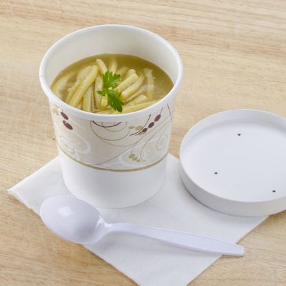 Picture of Modu 16 oz combo paper hot soup cup w lid 250 CT F16KPW