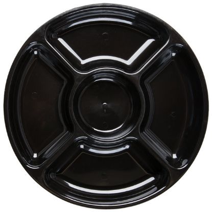 Picture of 5-COMP FINELINE 12" BLACK ROUND TRAY 25 CT  12050BK