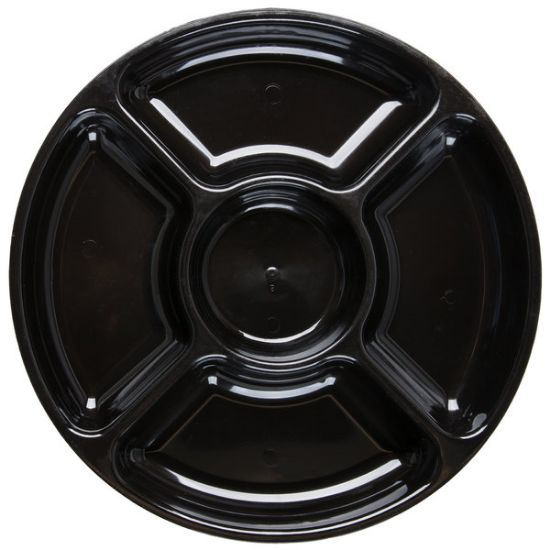 Picture of 5-COMP FINELINE 12" BLACK ROUND TRAY 25 CT  12050BK
